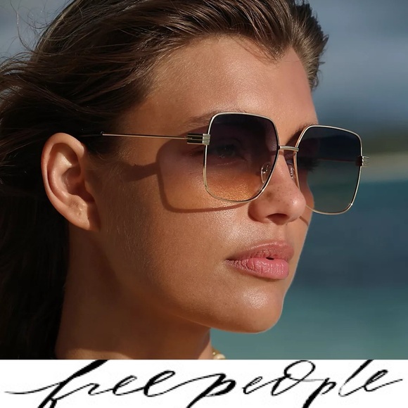 Gorgeous, Free People Oversized Long Island sunglasses ❤️ NWOT - Picture 2 of 7